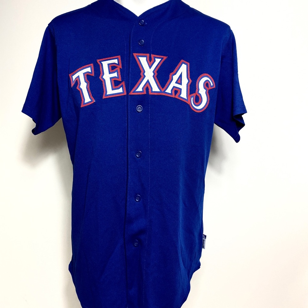 Majestic Texas Wallace #25 baseball shirt Medium - Picture 6 of 8